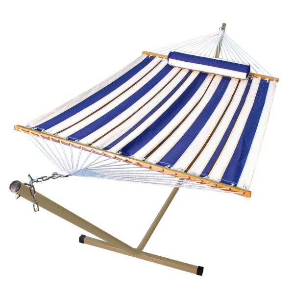Fabric Hammock, Pillow and Stand Combination