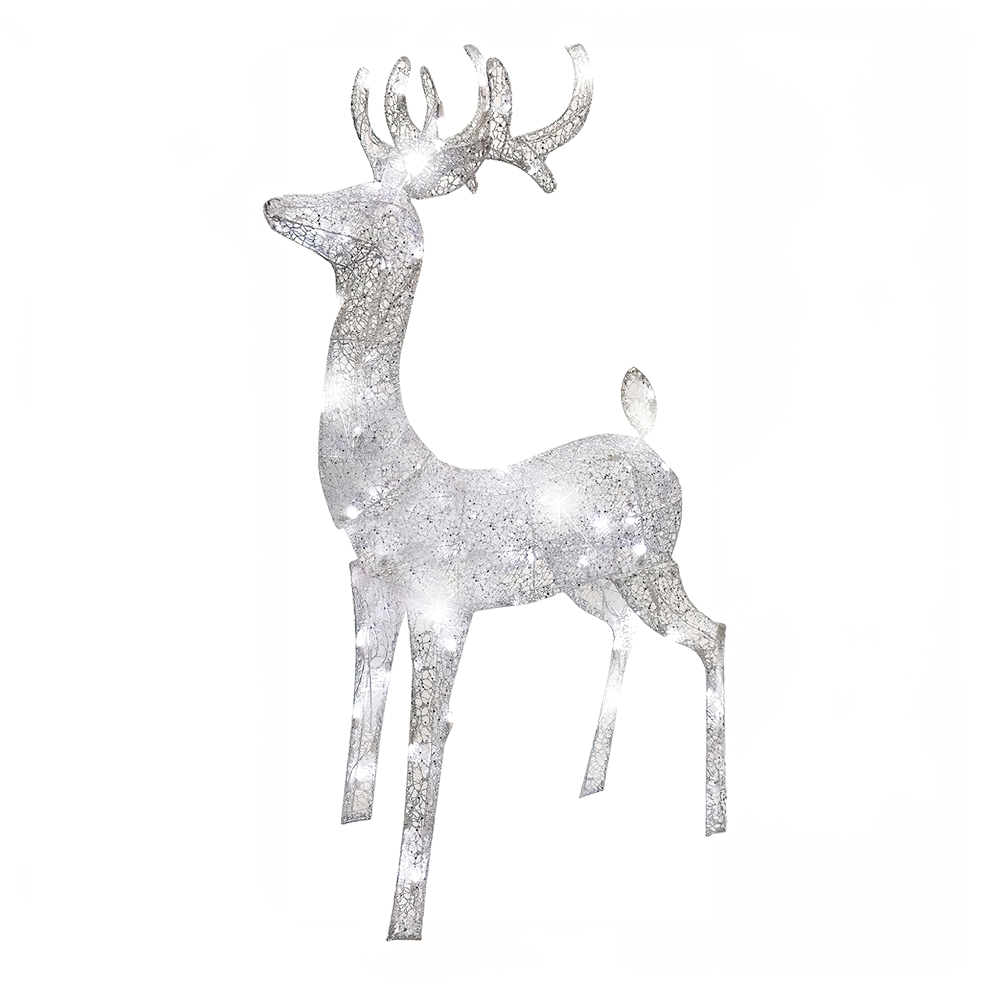 Elegant Morphing Buck Deer Woven Glitter