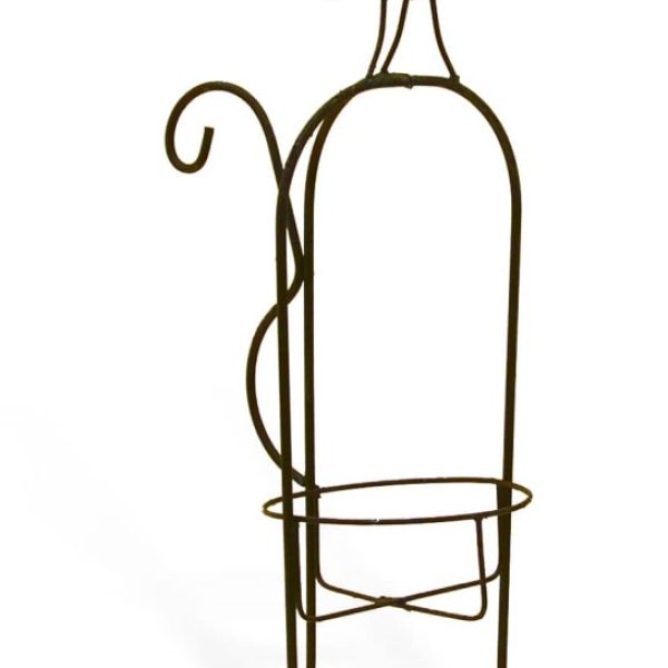 Whimsical Metal Cat Planter Holder