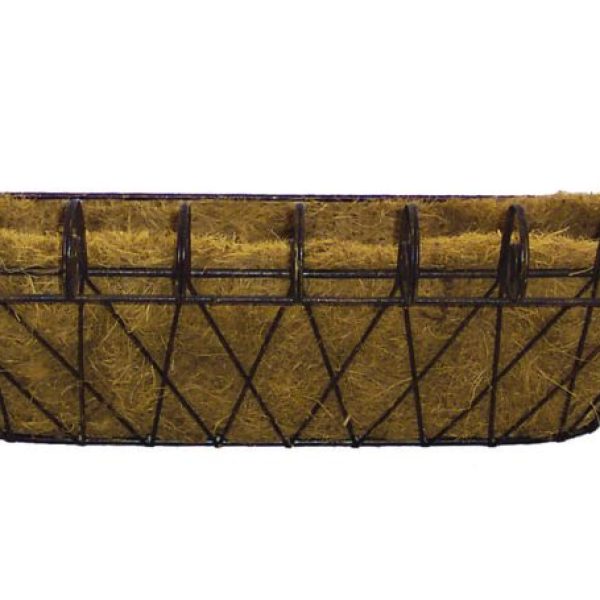 Metal French Window Box with Coco Liner