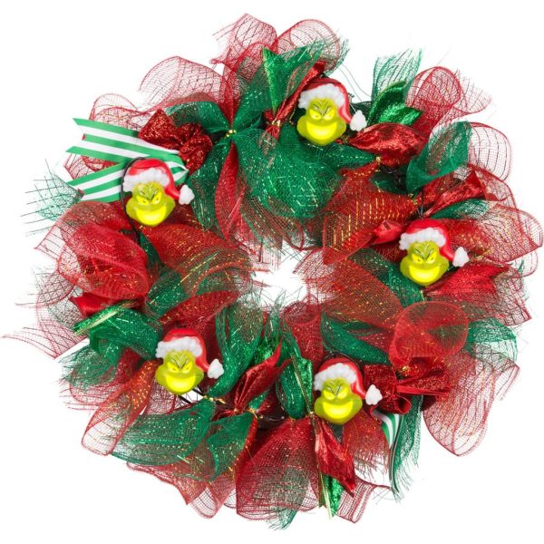 Musical The Grinch Wreath Lighted Décor