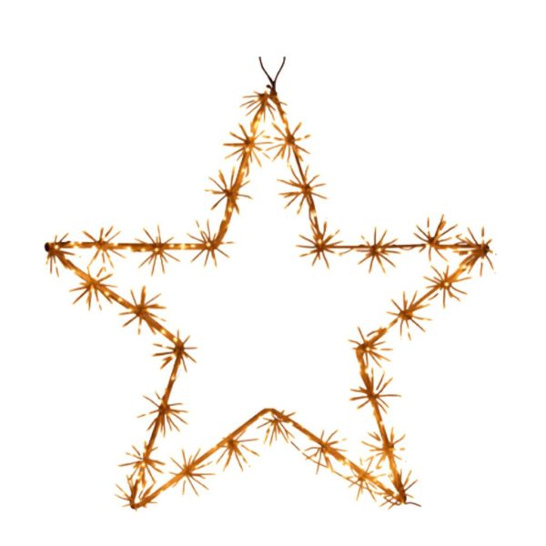 Star with White LED Cluster Lights