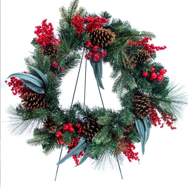Pine Cone and Berry Wreath