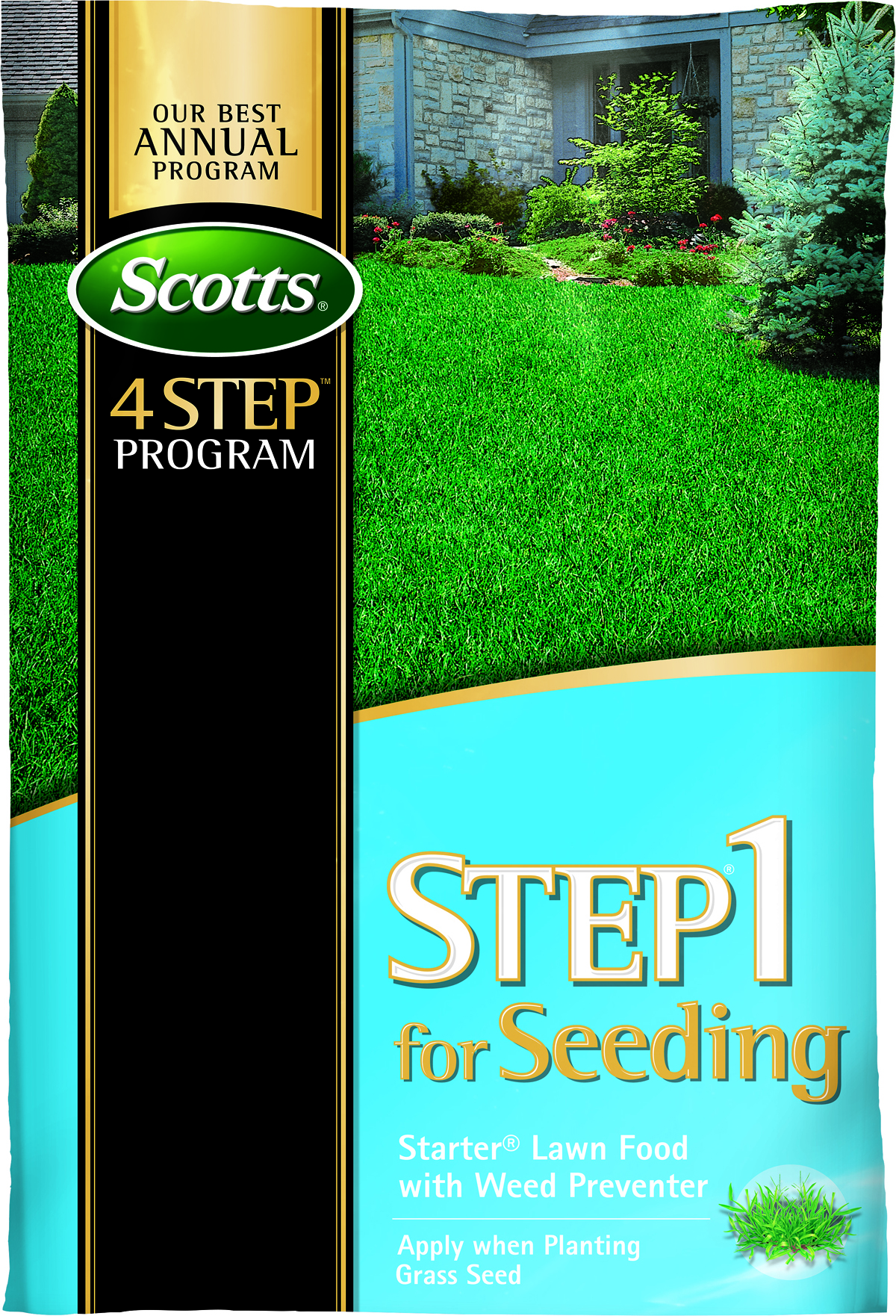 LawnPro Step 1 For Seeding Starter Lawn Food with Weed Preventer 21-22-4