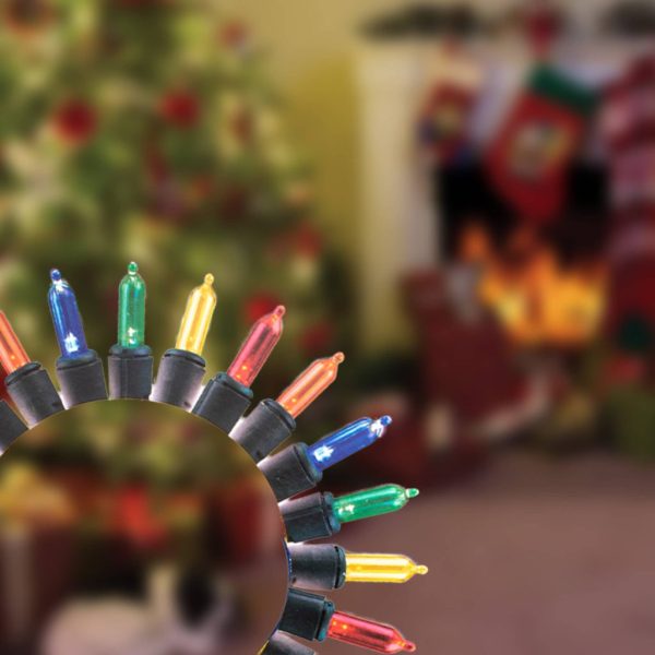 Reel Pack LED C6 Faceted Reflector String Lights