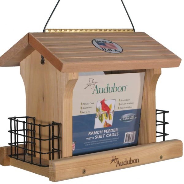 Cedar Feeder With Screen Base And Suet